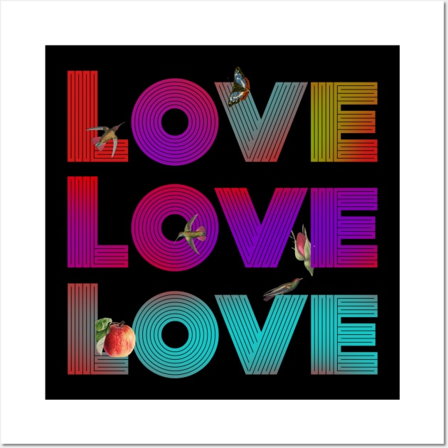 60s Love Love Love Wall Art by eden1472